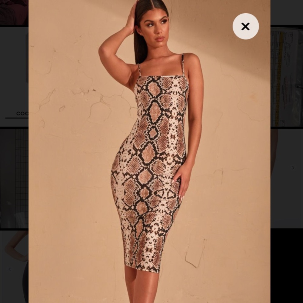 ☀️ PLL Beige Snake Print Dress ☀️